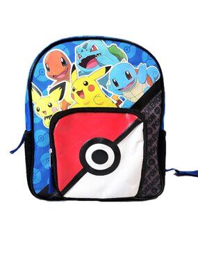 Pokémon Pikachu & Friends 16" Backpack School Bag - Kanto Starters Pokéball
